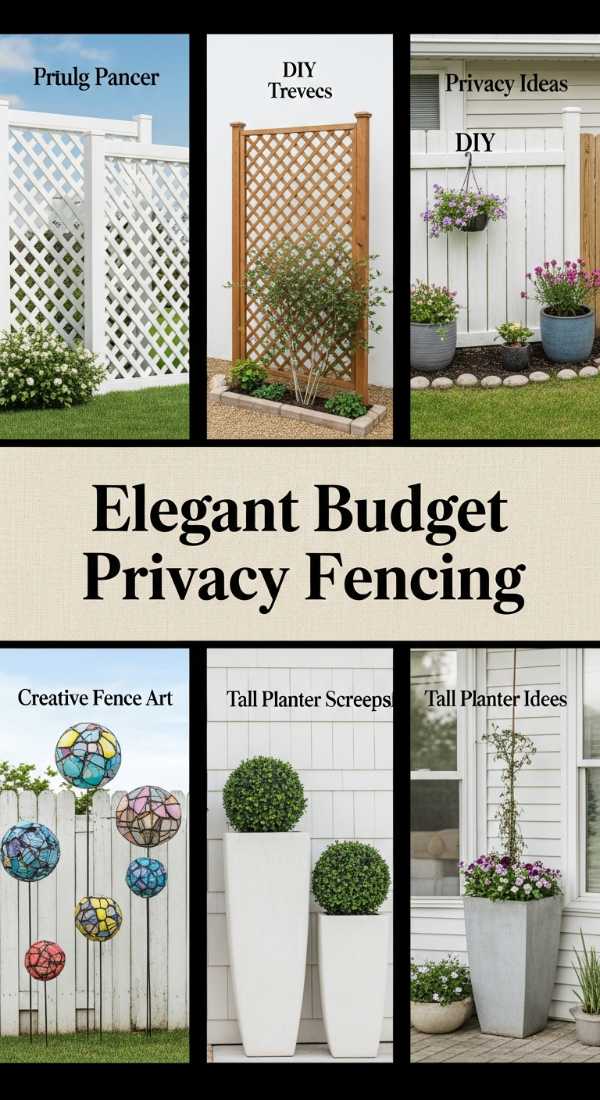 The Art of Outdoor Opulence: Crafting Magical Luxury Spaces Elegant Budget Privacy Fencing 6a04bae1d2e15