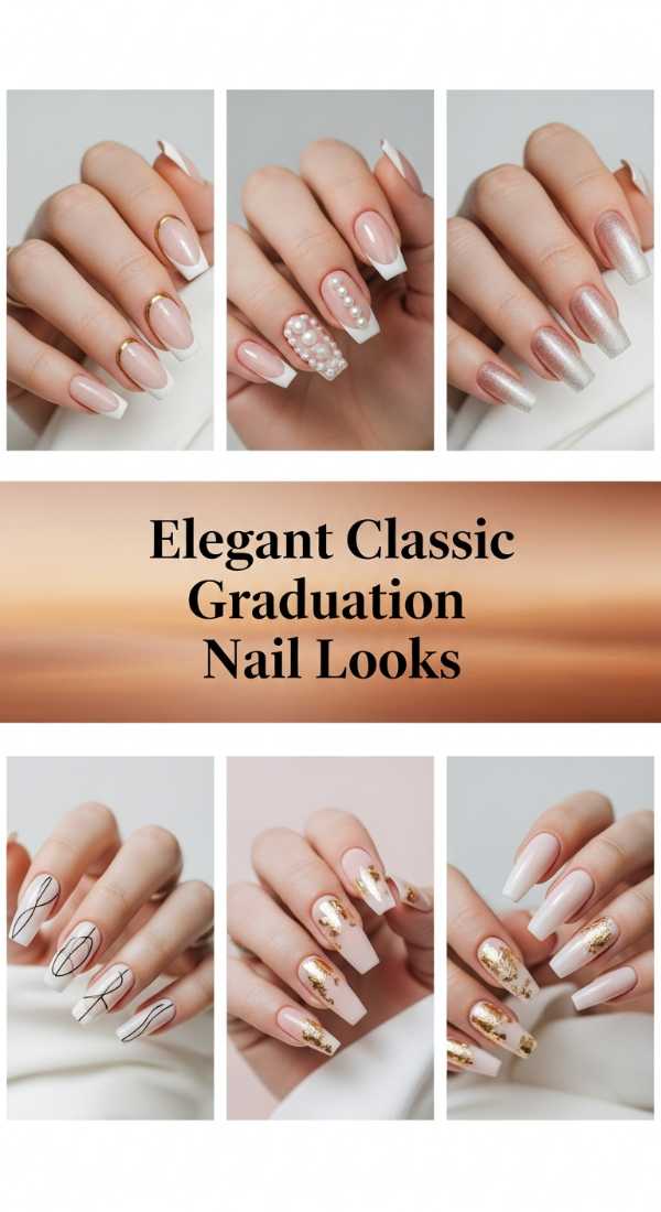 Elegant Classic Graduation Nail Looks 6a1340b45704f