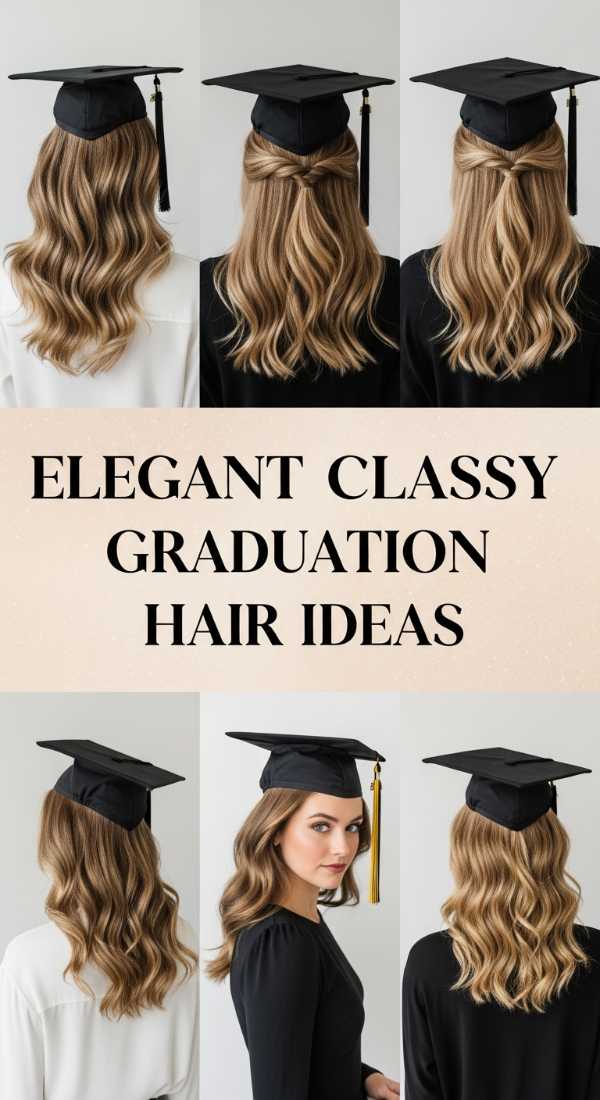 Elegant Classy Graduation Hair Ideas 6a08d5f5de5fd