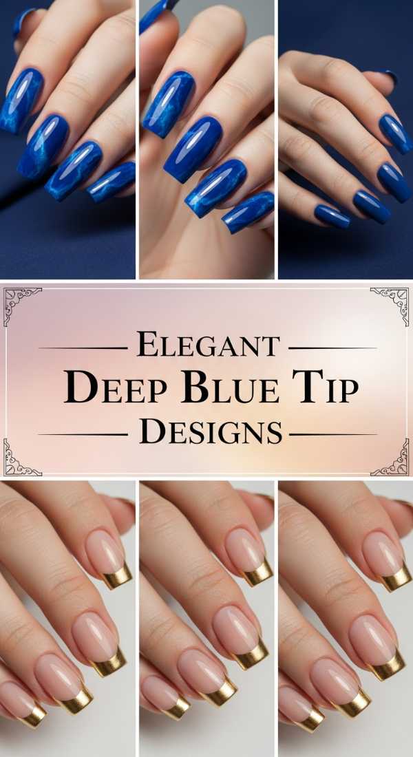 Elegant Deep Blue Tip Designs 6a08584468a3f