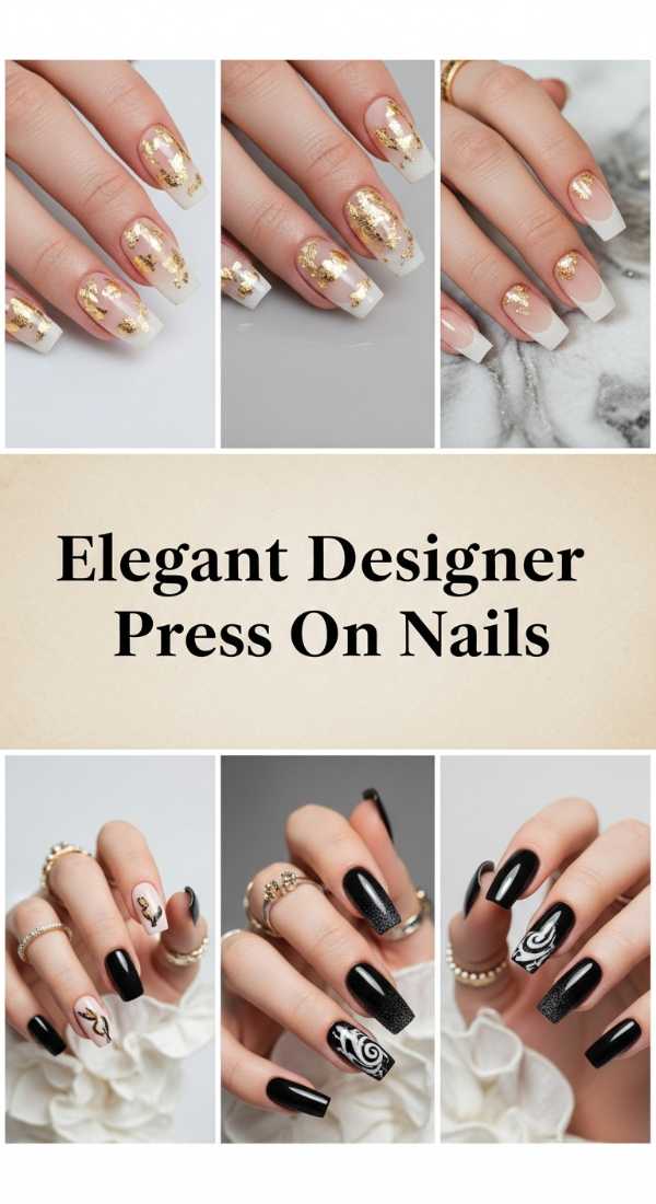 Elegant Designer Press On Nails 6a134e536fd32