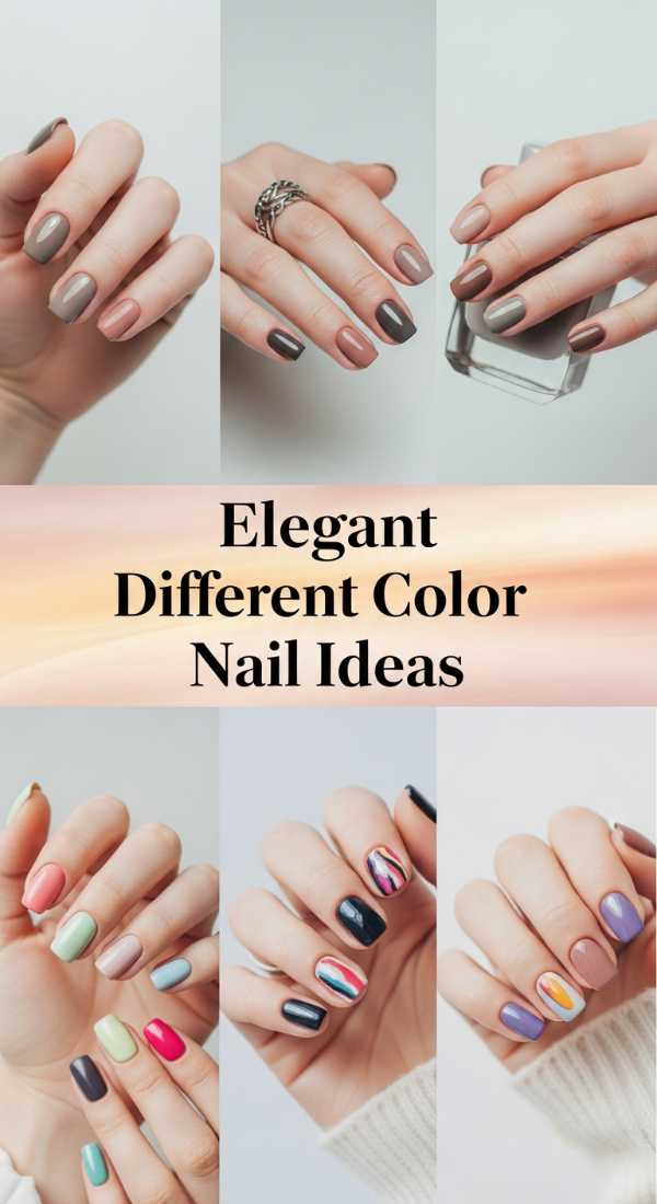 Elegant Different Color Nail Ideas 6a08b0222d0a2