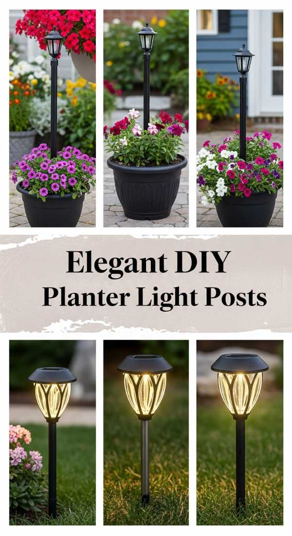 The Five-Star Garden: Merging Interior Comfort with Outdoor Design Elegant Diy Planter Light Posts 69fb076784fc4
