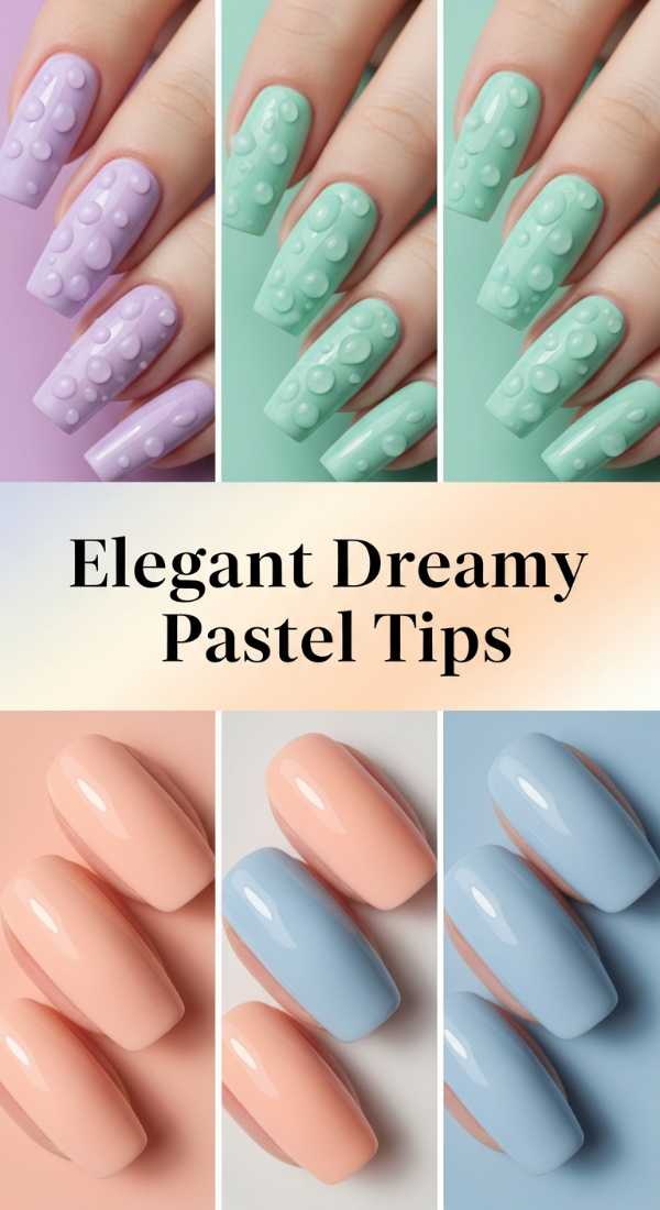 From Runway to Fingertips: The Exquisite Art of Bespoke Press-On Extensions Elegant Dreamy Pastel Tips 6a134903a007a