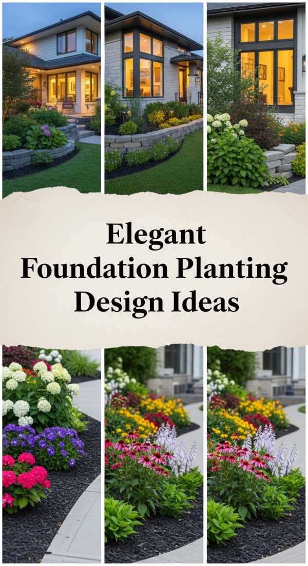 Elegant Foundation Planting Design Ideas 69ff47424d7ed