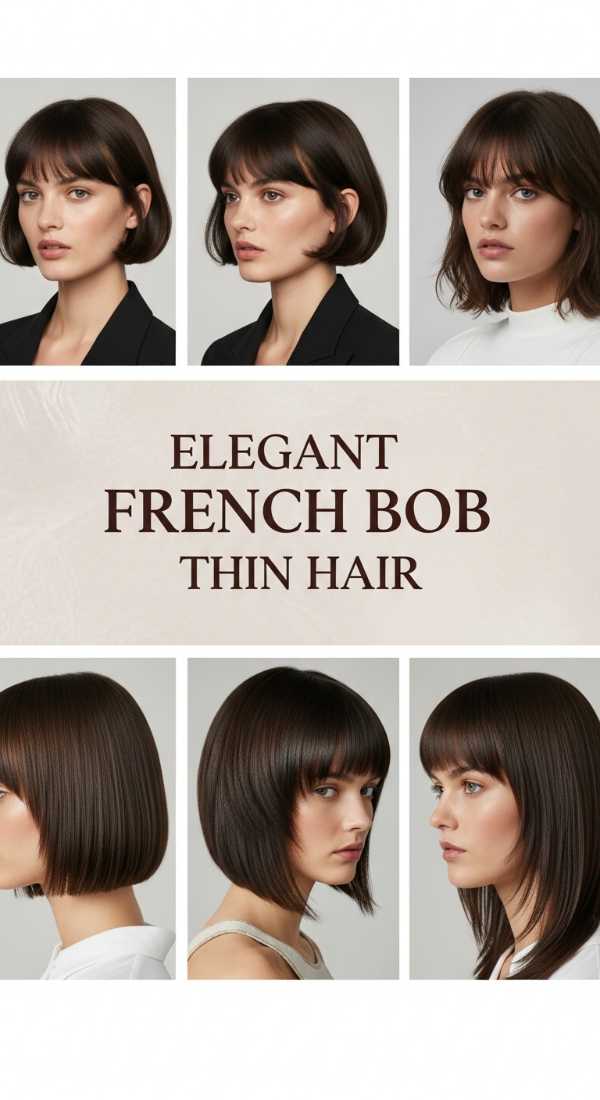 Silk, Shine, and Sophistication: Elevating Your Look in 2026 Elegant French Bob Thin Hair 6a1423c615feb