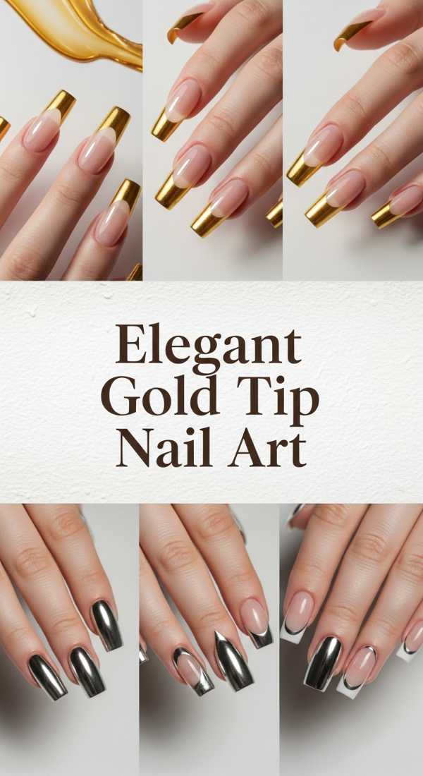 Elegant Gold Tip Nail Art 6a0859c6674b5