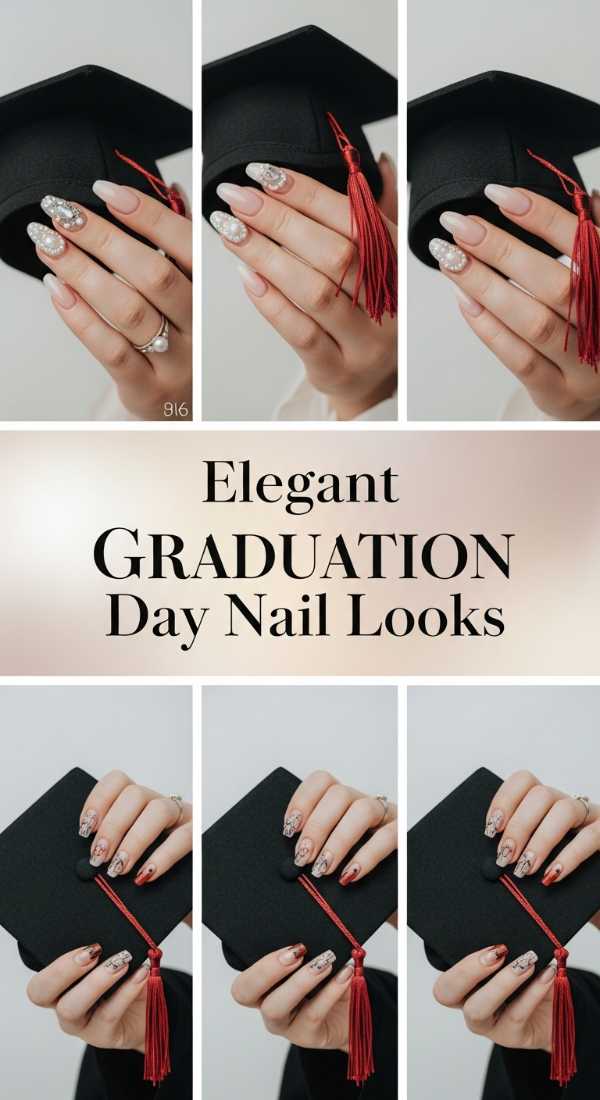 Elegant Graduation Day Nail Looks 6a134f02445dd