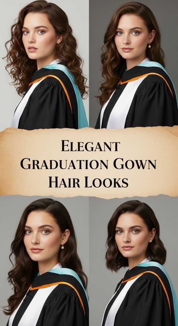 The Graduation Edit: Ultra-Luxe Hair Inspo for Summer Celebrations Elegant Graduation Gown Hair Looks 6a08ccd9d3cc0