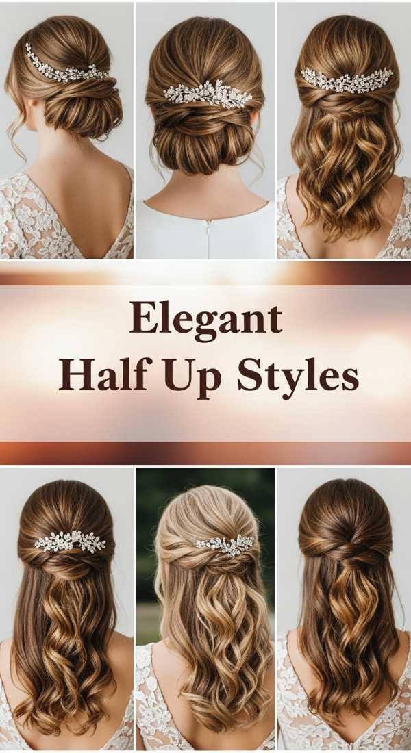 Slay the Season: Top Glamorous Hair Trends for Prom and Summer Elegant Half Up Styles 6a03672842c1e