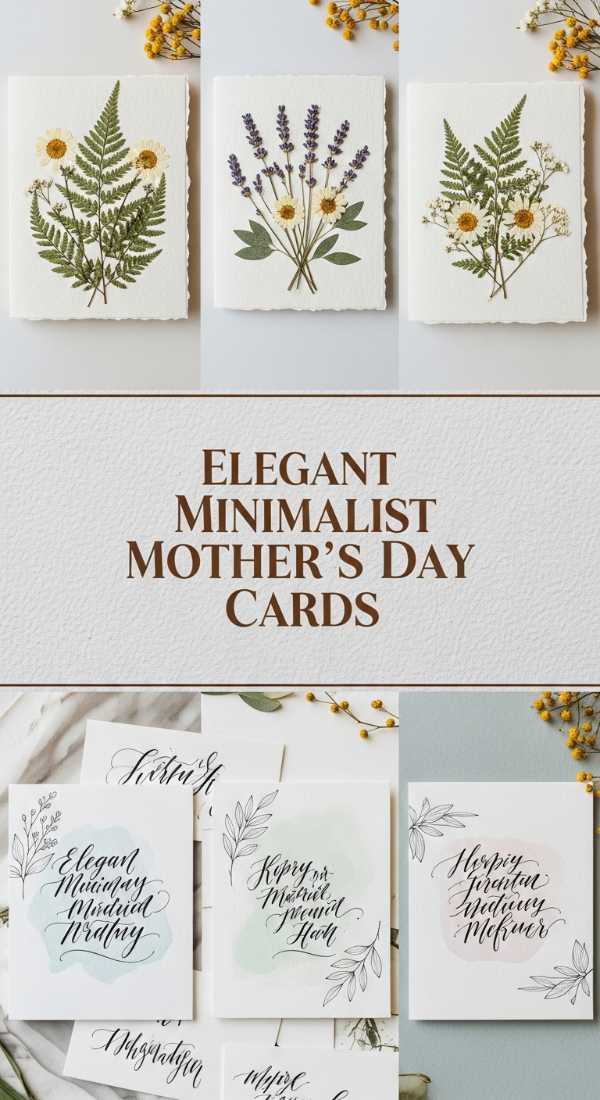 Elegant Minimalist Mothers Day Cards 6a1340803de5b