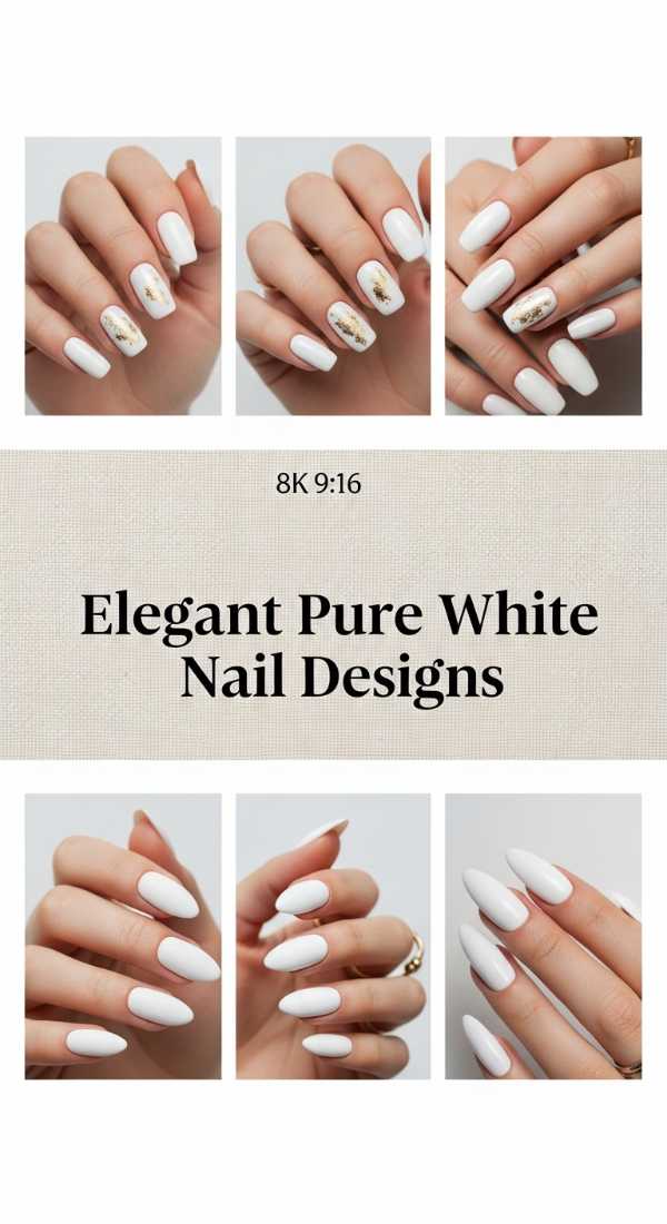 Elegant Pure White Nail Designs 6a006c66d04f7