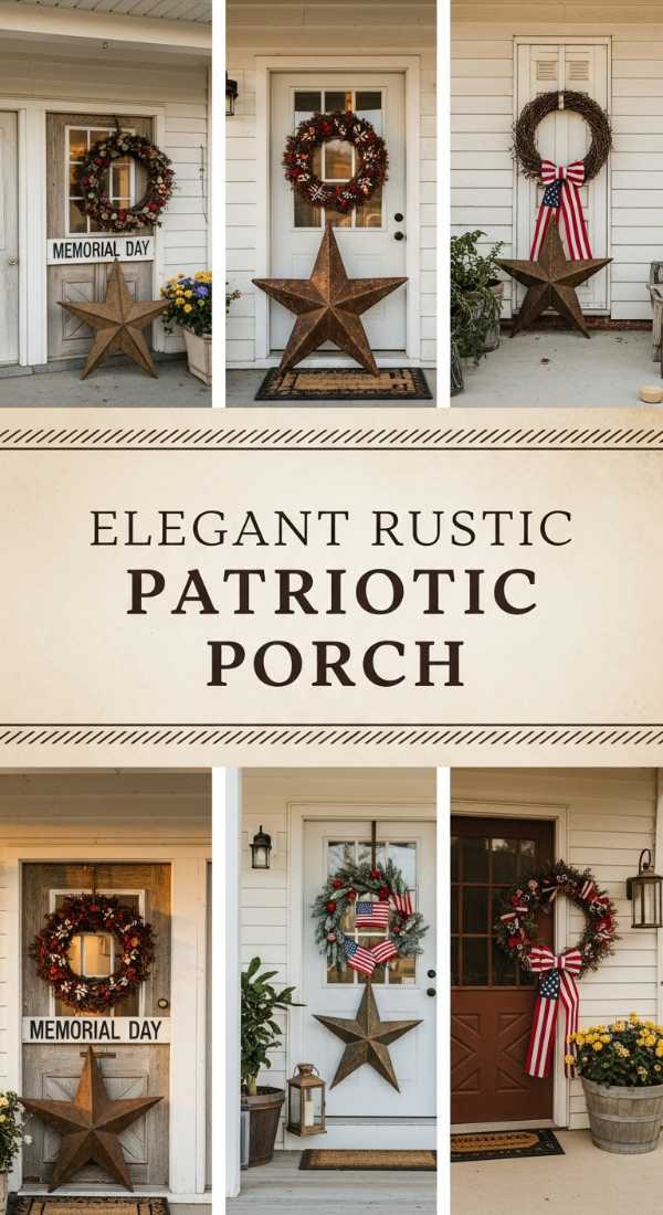 Elegant Rustic Patriotic Porch 6a04badc9f28e