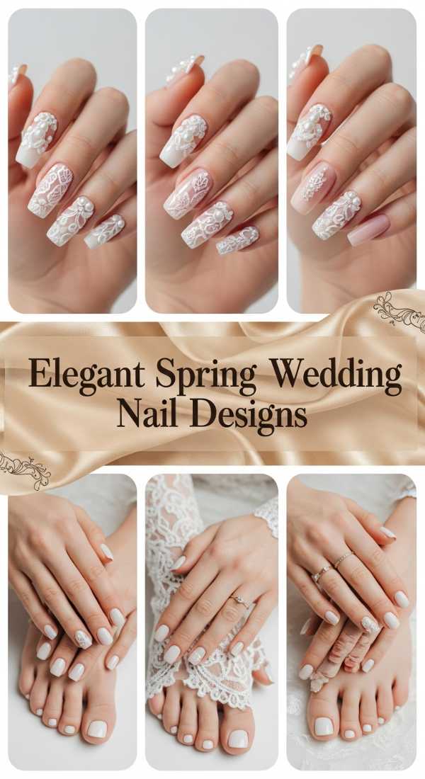 Elegant Spring Wedding Nail Designs 69ff6c0a42bc2