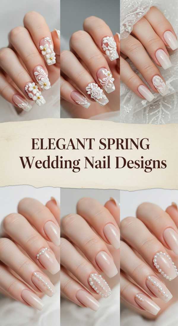 Elegant Spring Wedding Nail Designs 69ff6c196b5ea