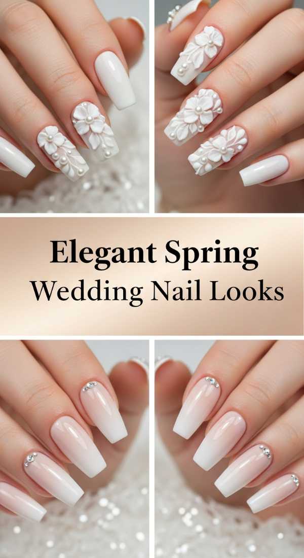 Elegant Spring Wedding Nail Looks 69ff6c0415e58