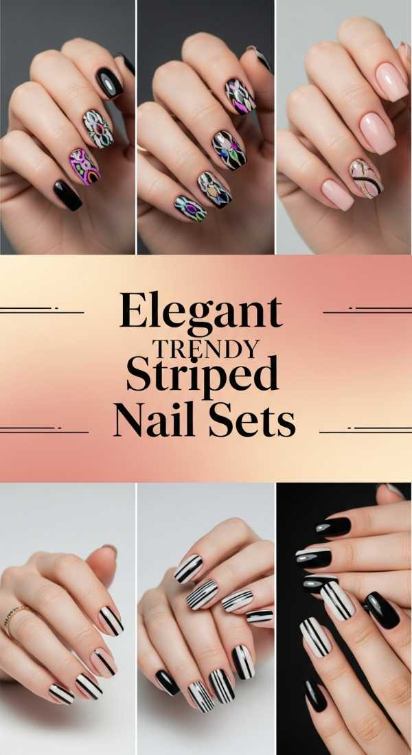 Unleash Your Inner Artist: The Vibrant Nail Masterclass You Need Elegant Trendy Striped Nail Sets 6a08aff9371a7