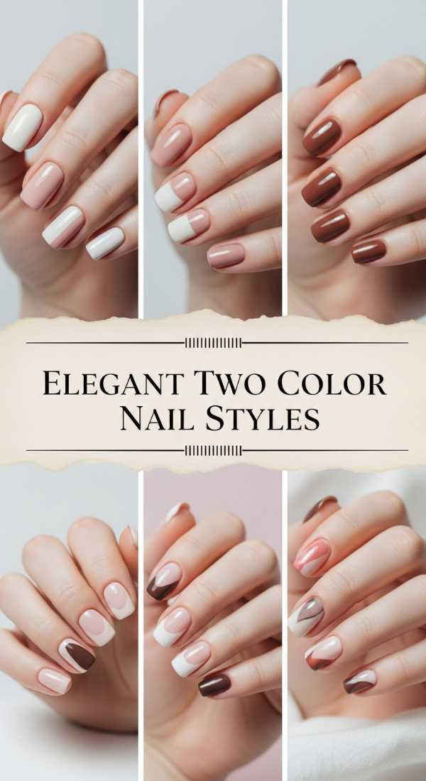 Elegant Two Color Nail Styles 6a08b1a6bc372