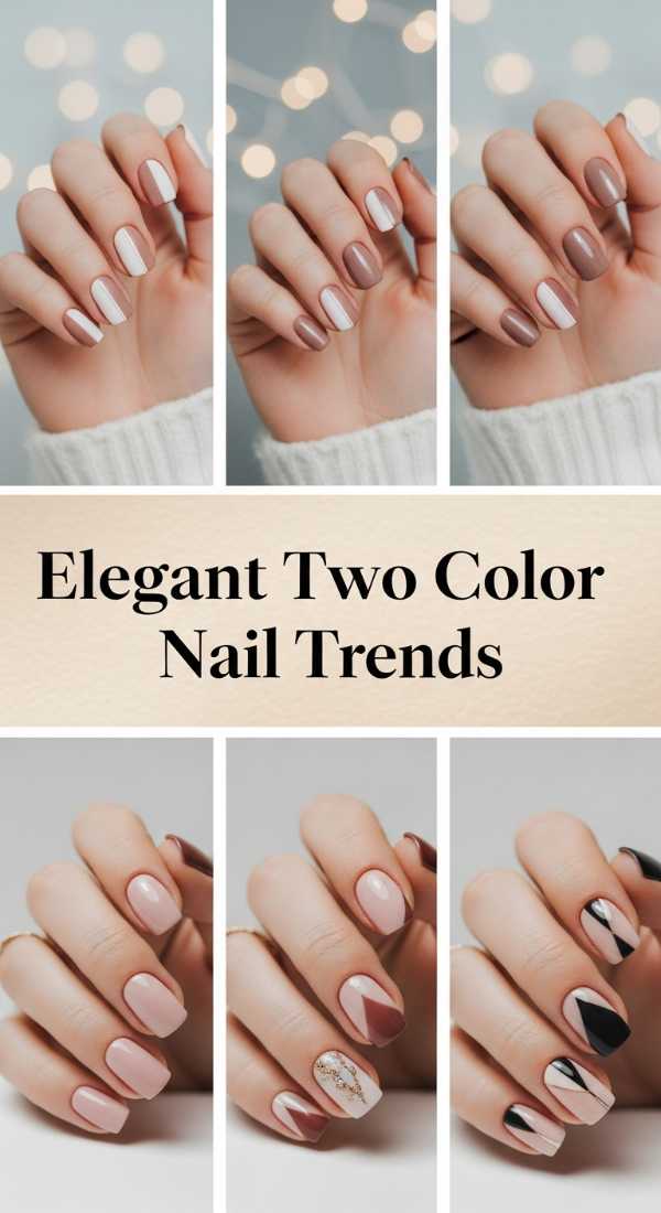 Elegant Two Color Nail Trends 6a08b0138ec82