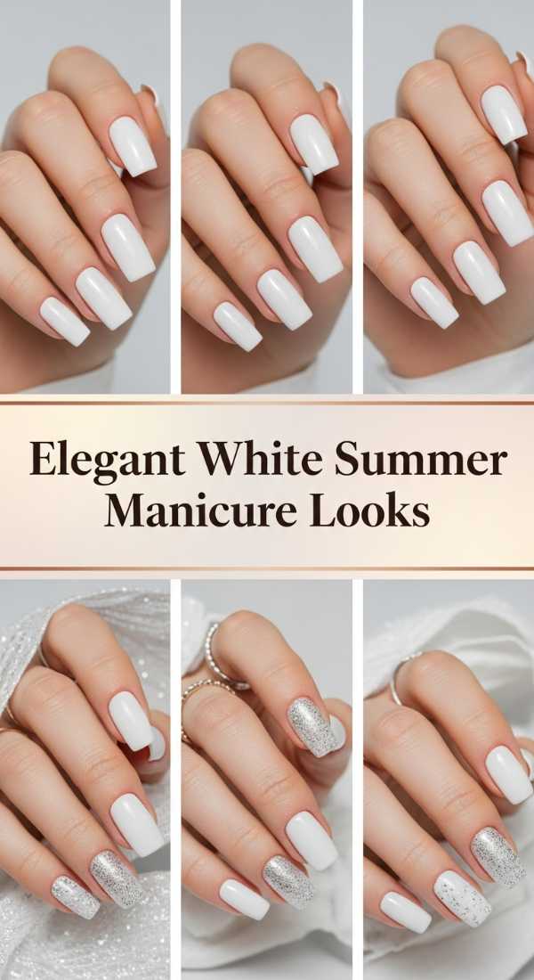 Elegant White Summer Manicure Looks 6a006c60d88d5