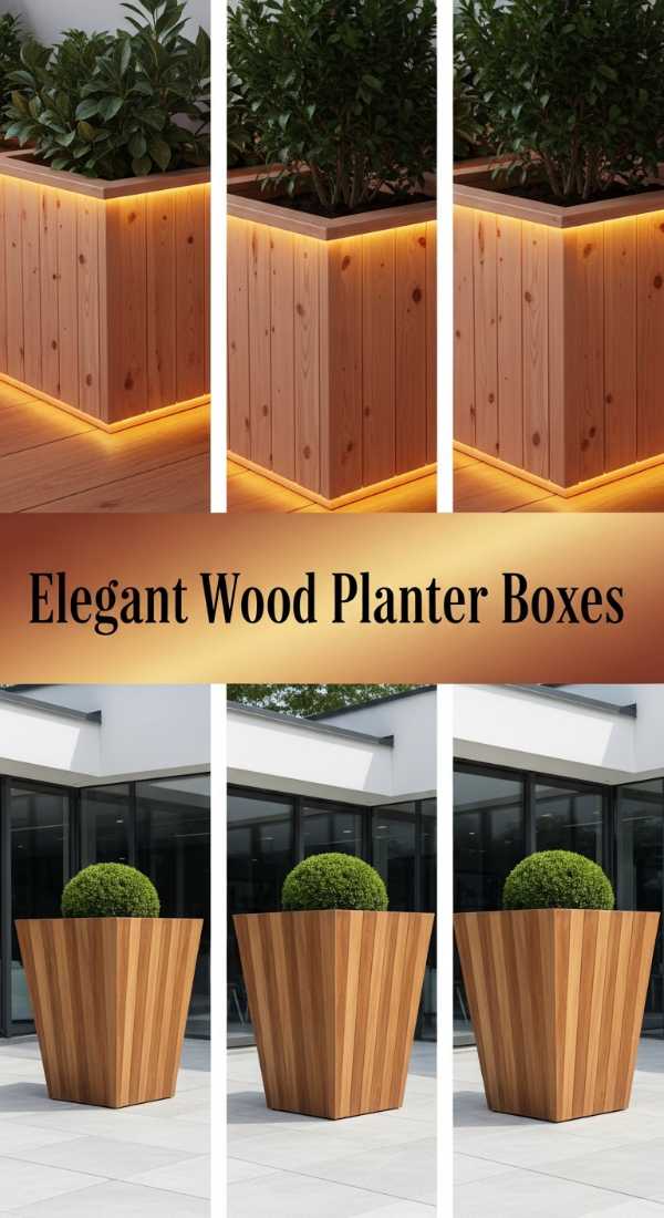 Elegant Wood Planter Boxes 69fb076aa78c3