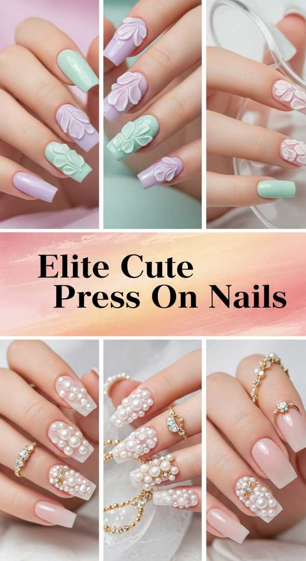 Elite Cute Press On Nails 6a13420956cdf