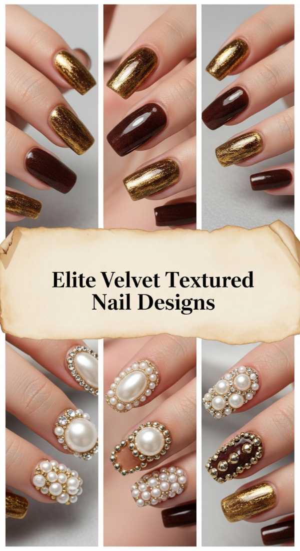 Elite Velvet Textured Nail Designs 6a085b64d0e3f