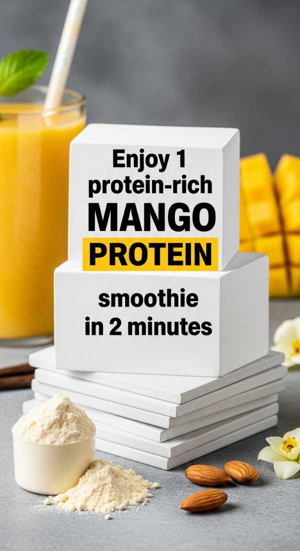Enjoy 1 Protein Rich Mango Smoothie In 2 Minutes 69f47a0d69b14