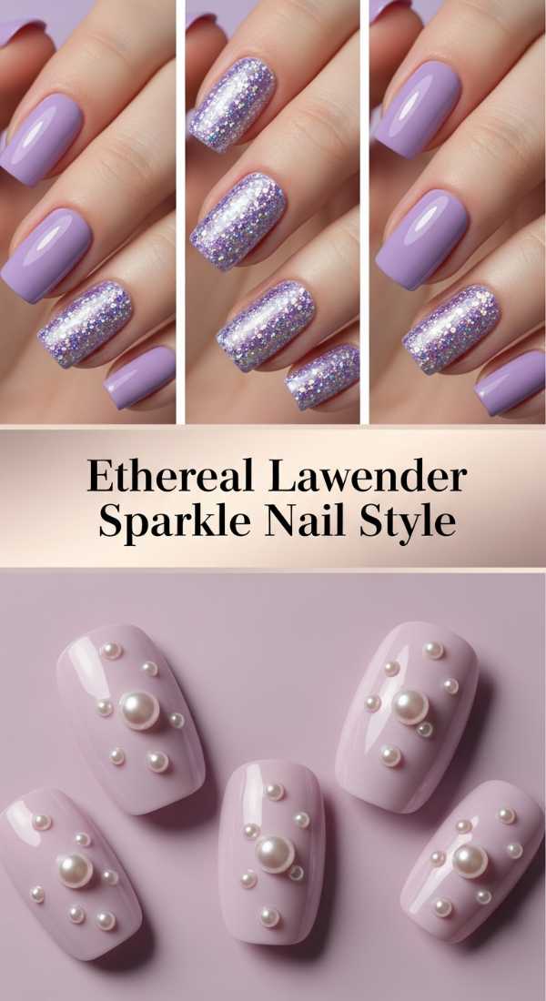 Gold, Glass, and Glamour: The Most Expensive-Looking Nails of 2026 Ethereal Lavender Sparkle Nail Style 69ff6c0cf20cf