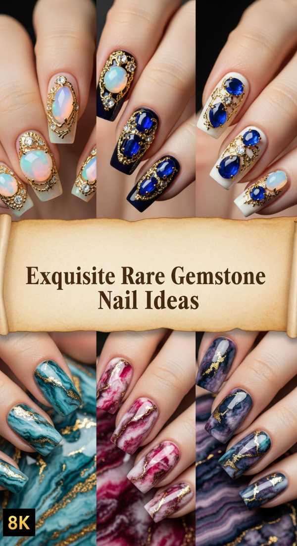 Exquisite Rare Gemstone Nail Ideas 6a085841d8cbf