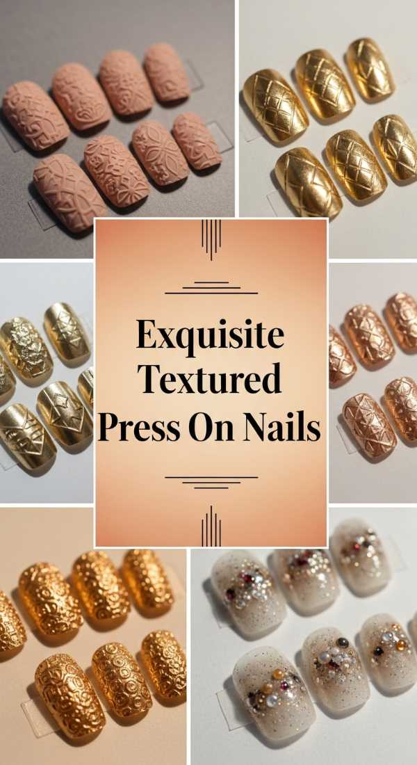 Exquisite Textured Press On Nails 6a0859b41448e