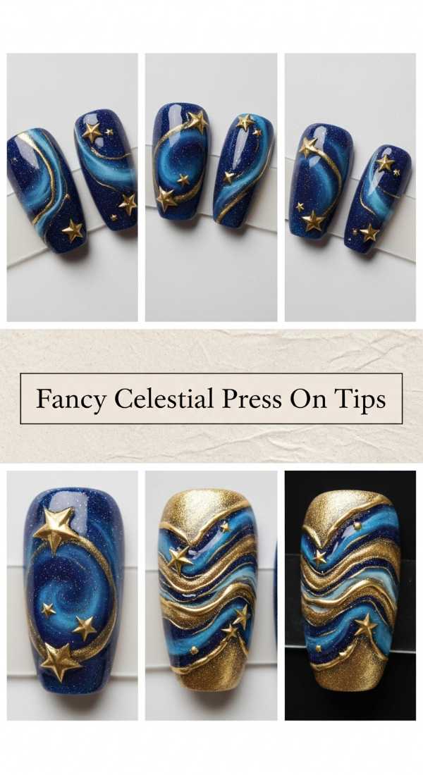 Fancy Celestial Press On Tips 6a085b6a0e594