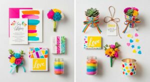 featured: 10 bold and bright diy wedding projects for a color filled day