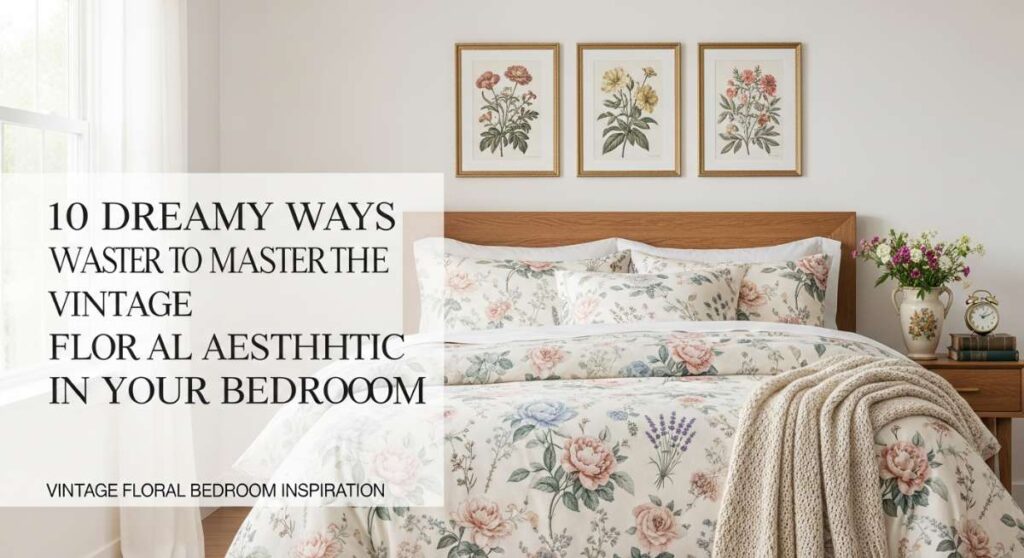 featured: 10 dreamy ways to master the vintage floral aesthetic in your bedroom
