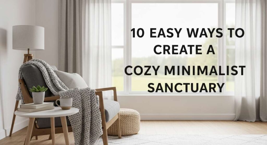 featured: 10 easy ways to create a cozy minimalist sanctuary