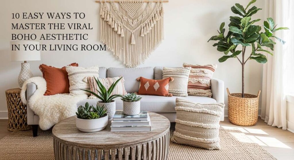 featured: 10 easy ways to master the viral boho aesthetic in your living room
