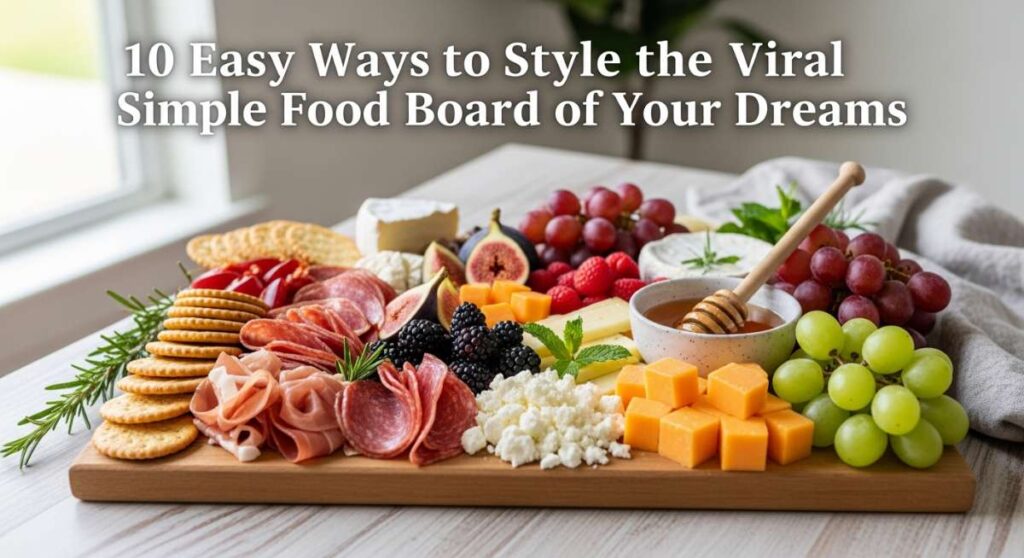 featured: 10 easy ways to style the viral simple food board of your dreams