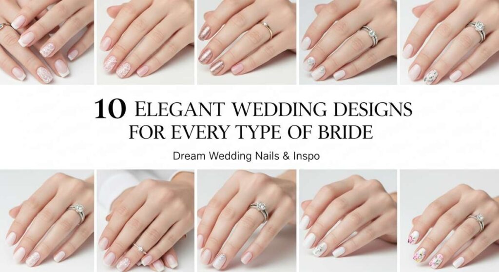 featured: 10 elegant wedding nail designs for every type of bride