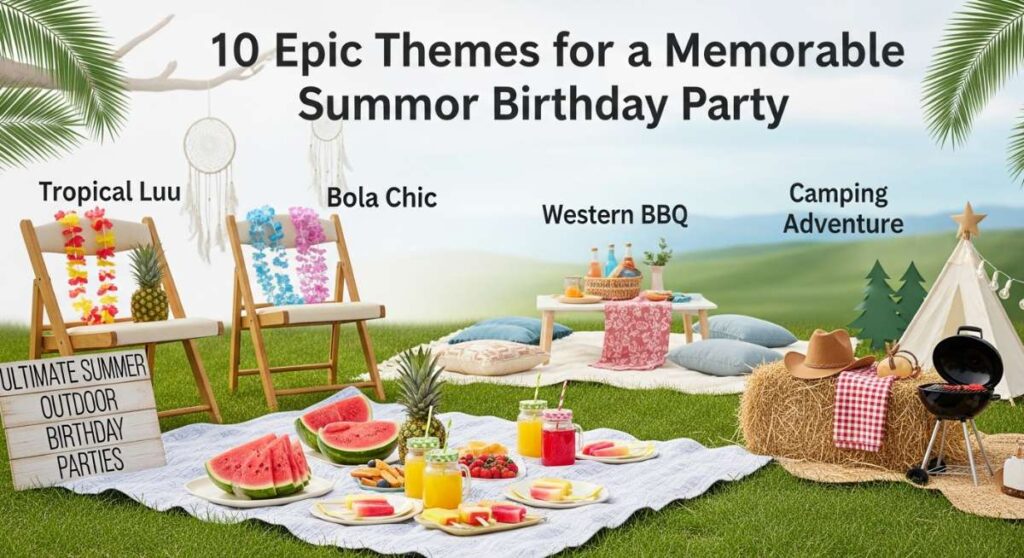 10 Epic Themes for a Memorable Summer Outdoor Birthday Party featured: 10 epic themes for a memorable summer outdoor birthday party