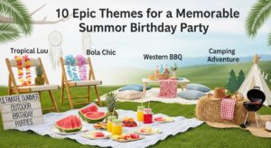 featured: 10 epic themes for a memorable summer outdoor birthday party