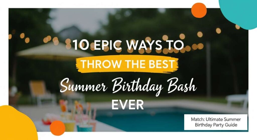 10 Epic Ways to Throw the Best Summer Birthday Bash Ever featured: 10 epic ways to throw the best summer birthday bash ever