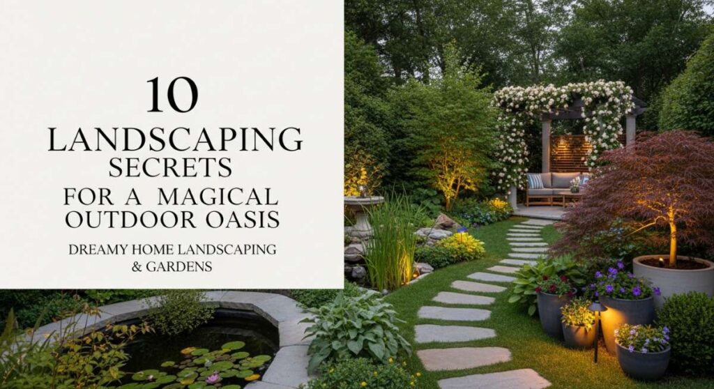 featured: 10 landscaping secrets for a magical outdoor oasis