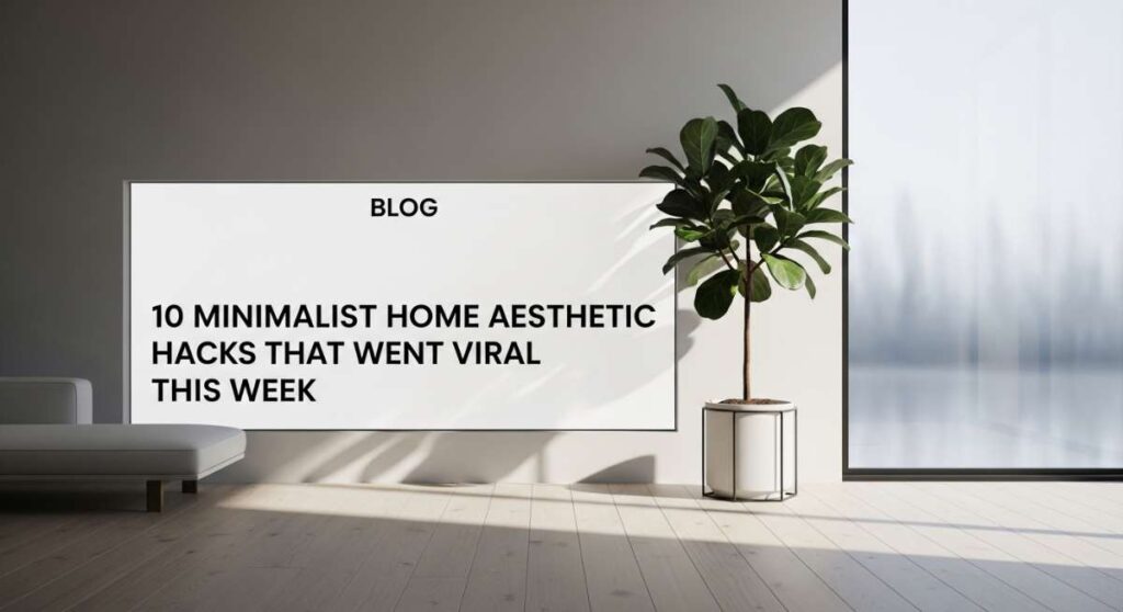 featured: 10 minimalist home aesthetic hacks that went viral this week