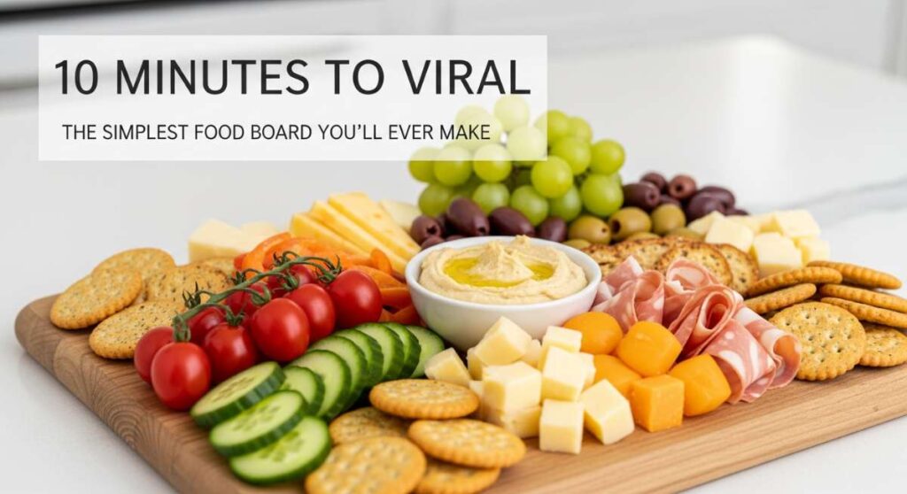 featured: 10 minutes to viral: the simplest food board you’ll ever make