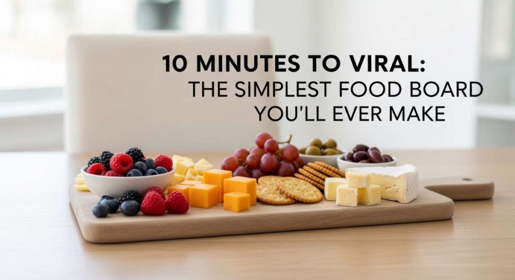 featured: 10 minutes to viral: the simplest food board you'll ever make