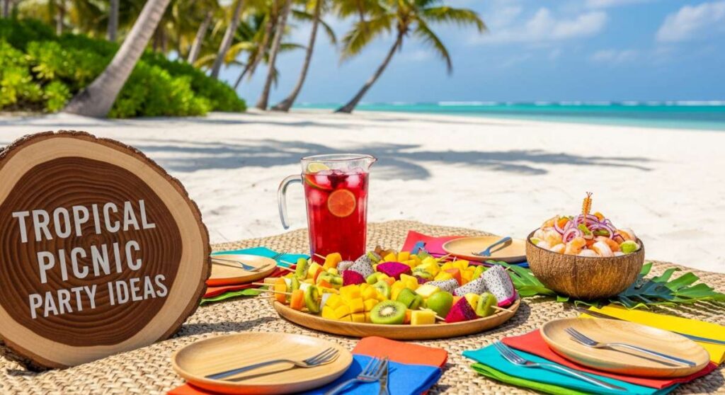 featured: 10 refreshing ideas for your next tropical picnic bash