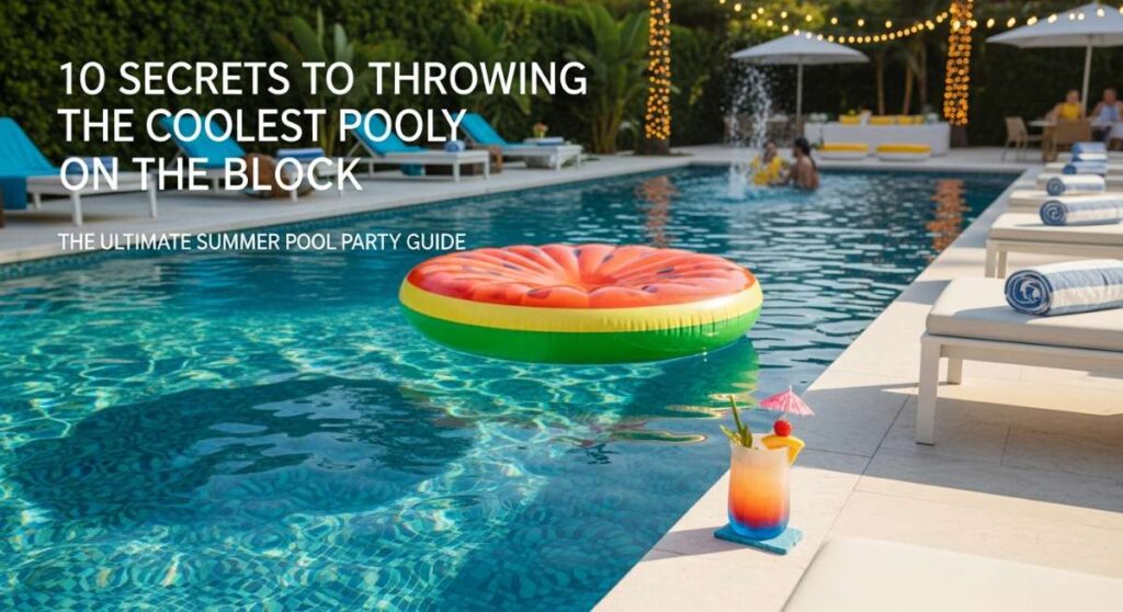 featured: 10 secrets to throwing the coolest pool party on the block