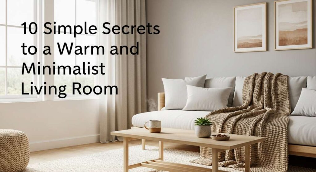 featured: 10 simple secrets to a warm and minimalist living room
