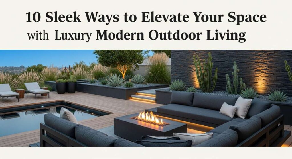featured: 10 sleek ways to elevate your space with luxury modern outdoor living