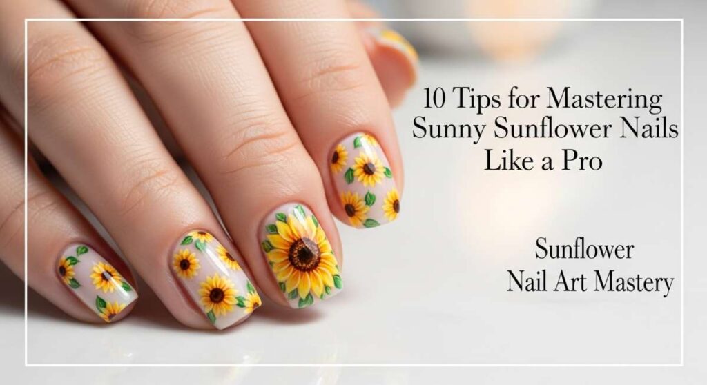 featured: 10 tips for mastering sunny sunflower nails like a pro